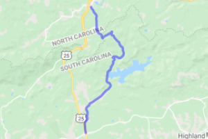 Old US 25 North out of Lima SC to Tuxedo NC |  United States