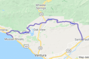 California State Route 150 - Santa Paula to La Conchita |  United States