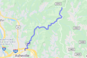 Route 694 in Asheville to the BRP |  North Carolina
