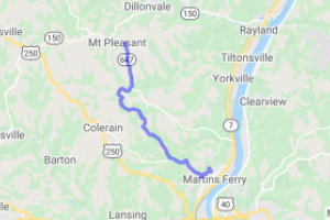 Ohio Route 647 - Martin's Ferry, OH to Mt. Pleasant, OH |  United States