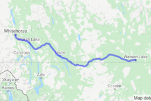 Alaska Highway Watson Lake to Whitehorse (Yukon, Canada) |  Routes Around the World