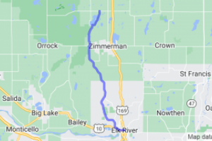 Elk River to Elk Lake (Northwest of Minneapolis) |  United States