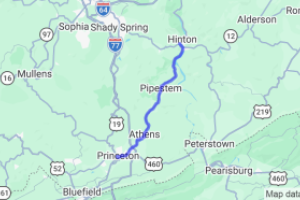 WV 20 to nearly southern border of state |  United States