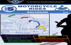 Top 5 Motorcycle Rides in Michigan based on 2021 riding season data