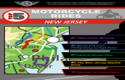 Top 5 Motorcycle Rides in New Jersey based on 2021 riding season data