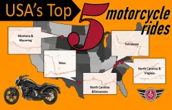 top 5 best motorcycle rides in the USA top 5 best motorcycle rides in the USA