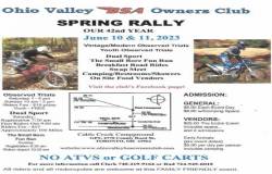 Ohio Valley BSA Owners Club Spring Rally |  Ohio