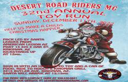 Desert Road Riders 32nd Annual Toy Run |  Arizona