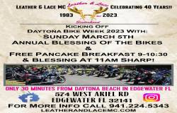 Leather & Lace MC Bike Blessing and FREE Pancake Breakfast |  Florida