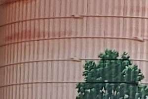 Barn N Bunk Painted silos @ Barn N Bunk Farm Market