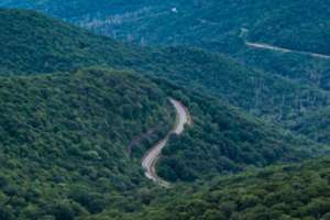 Huckleberry Knob area of Cherohala Skyway High point of Cherohala Skyway