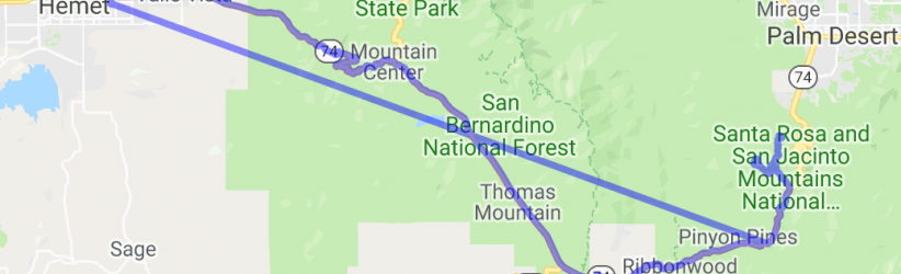 Highway 74 - Hemet to Indian Wells |  United States