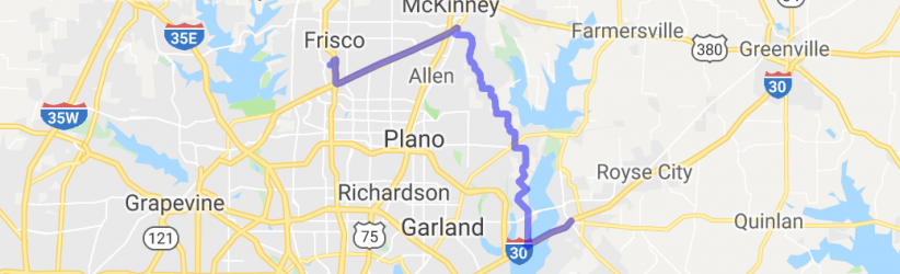 Frisco to Lake Ray Hubbard |  United States