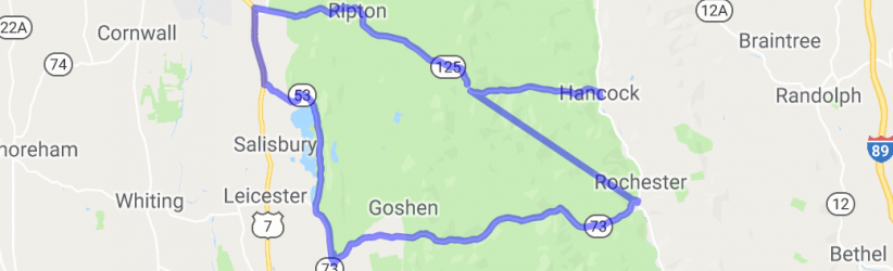 Brandon Mountain Rd & 125 Loop through the Green Mountains |  United States