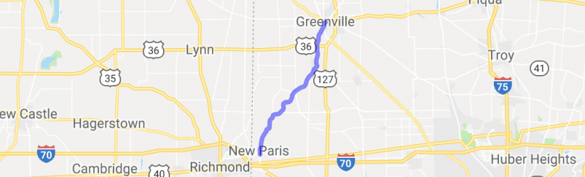 Ohio 121 Greenville to New Paris |  United States