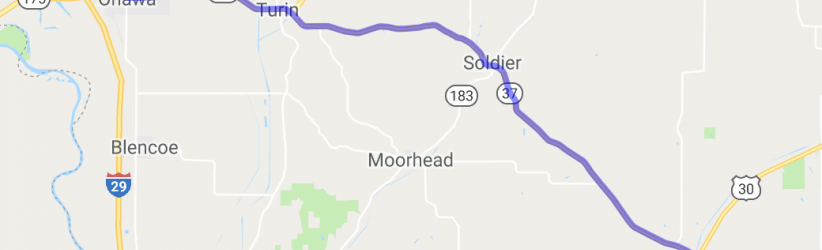 Rt 37 - Onawa to Soldier to Dunlop |  United States