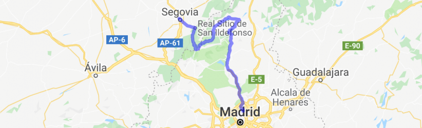 Madrid to Segovia through Navacerrada Mountains |  Routes Around the World