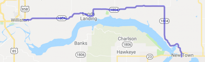 Rt 1804 from Now Town to Williston |  United States