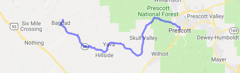 Bagdad to Iron Springs |  United States