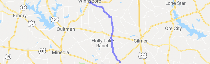 FM 1002 and 852 South of Winnsboro |  United States