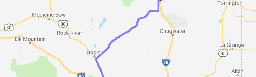 Laramie to Wheatland via Route 34 |  United States