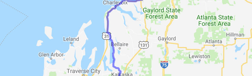 East Torch Lake Up Toward Tunnel of Trees Road |  United States