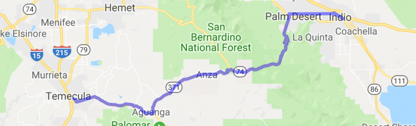 The Palms to Pines Tour |  United States