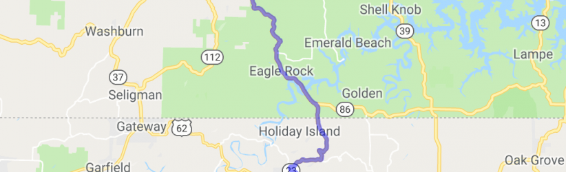 Missouri Route 86 - Ride the Eagle |  Arkansas