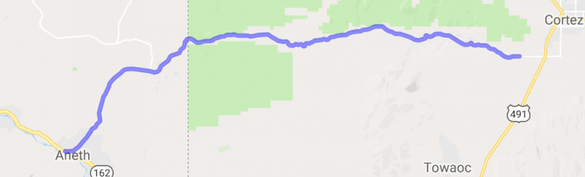 McElmo Canyon - Cortez CO to Bluff Utah |  United States