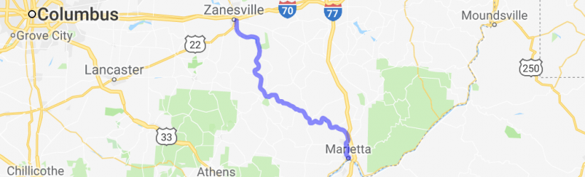 The Route 60 River Run Along the Muskingum |  United States