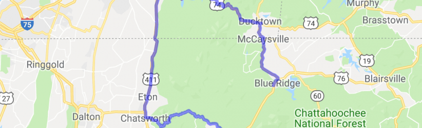 Blue Ridge to Ellijay |  Tennessee