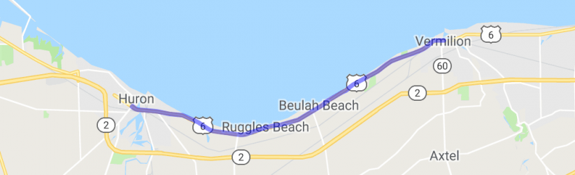 11 Miles Along Lake Erie via Ohio Rt 6 |  United States