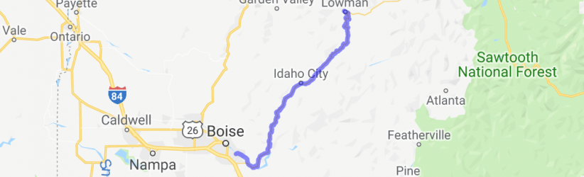 Highway 21 - Boise to Lowman |  United States