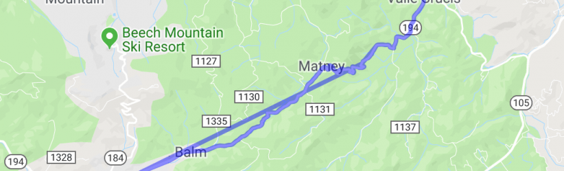 Valle Crucis to Banner Elk on Rt 194 |  United States