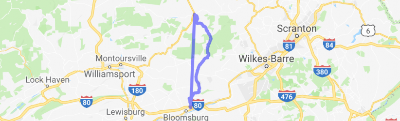 RT 487 - Bloomsburg  to Dushore PA |  United States