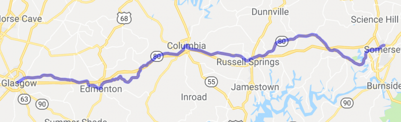 Kentucky 80 - Somerset to Glasgow |  United States