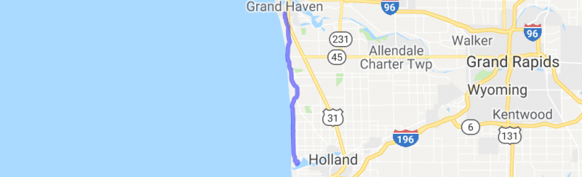 Lake Shore Drive north of Holland |  Michigan