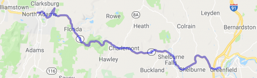 Mohawk Trail (route 2) - North Adams to Greenfield |  United States