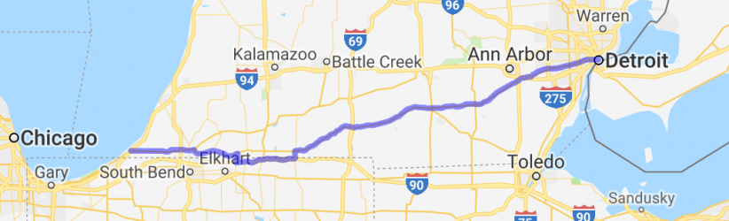 Southern Michigan Tour via Route 12 |  Michigan