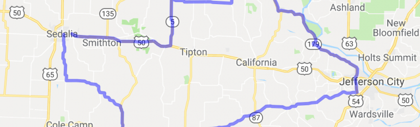 The Jefferson City Sedalia Half Day Loop |  United States