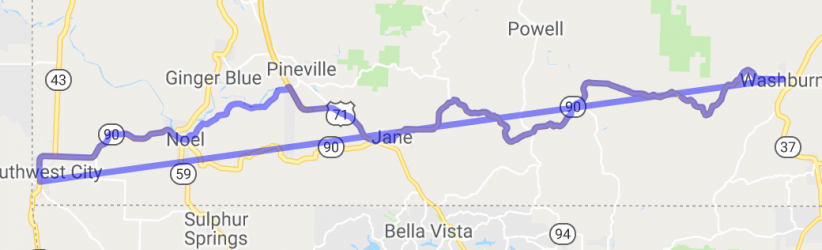 Southwest Missouri Corner Run - Hwy 90 |  United States