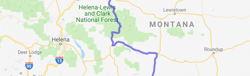 Scenic Route From Big Timber to Great Falls |  United States