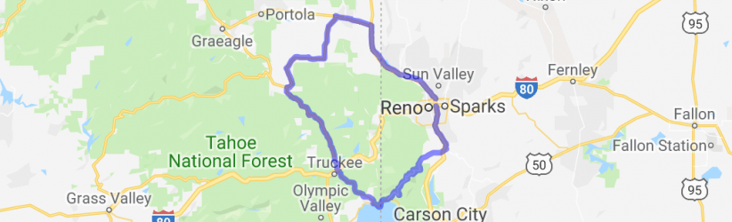 Reno to Lake Tahoe Loop |  Nevada