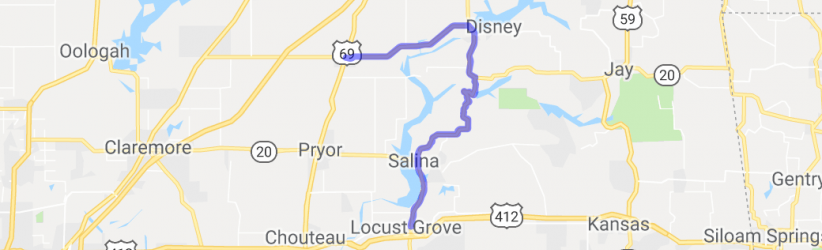 Lake Hudson Tour - 82 to 28 from Locust Grove |  United States