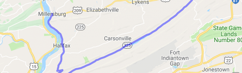 Clarks Valley Road to Peters Mountain Road |  United States