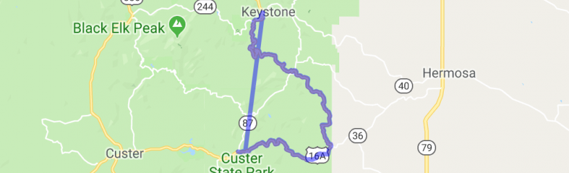 16 A to and thru Custer State Park | United States 16 A to and thru Custer State Park | United States