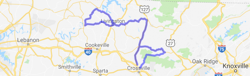 Crossville to Standing Stone to Celina |  United States