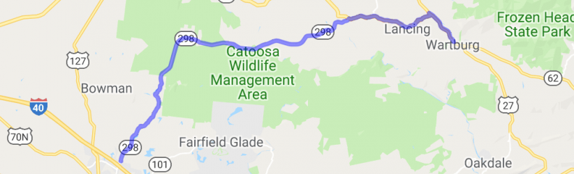 Genesis Road (Tn 298 & Tn 62) | Tennessee Genesis Road (Tn 298 & Tn 62) | Tennessee
