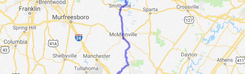 Routes 56 & 50 - Cumberland Plateau Tour |  United States