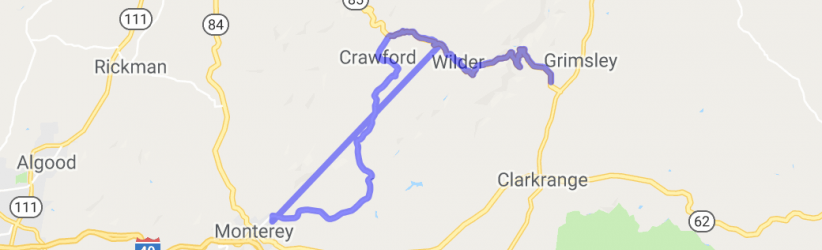 Monterey to Hanging Limb to Grimsley |  United States